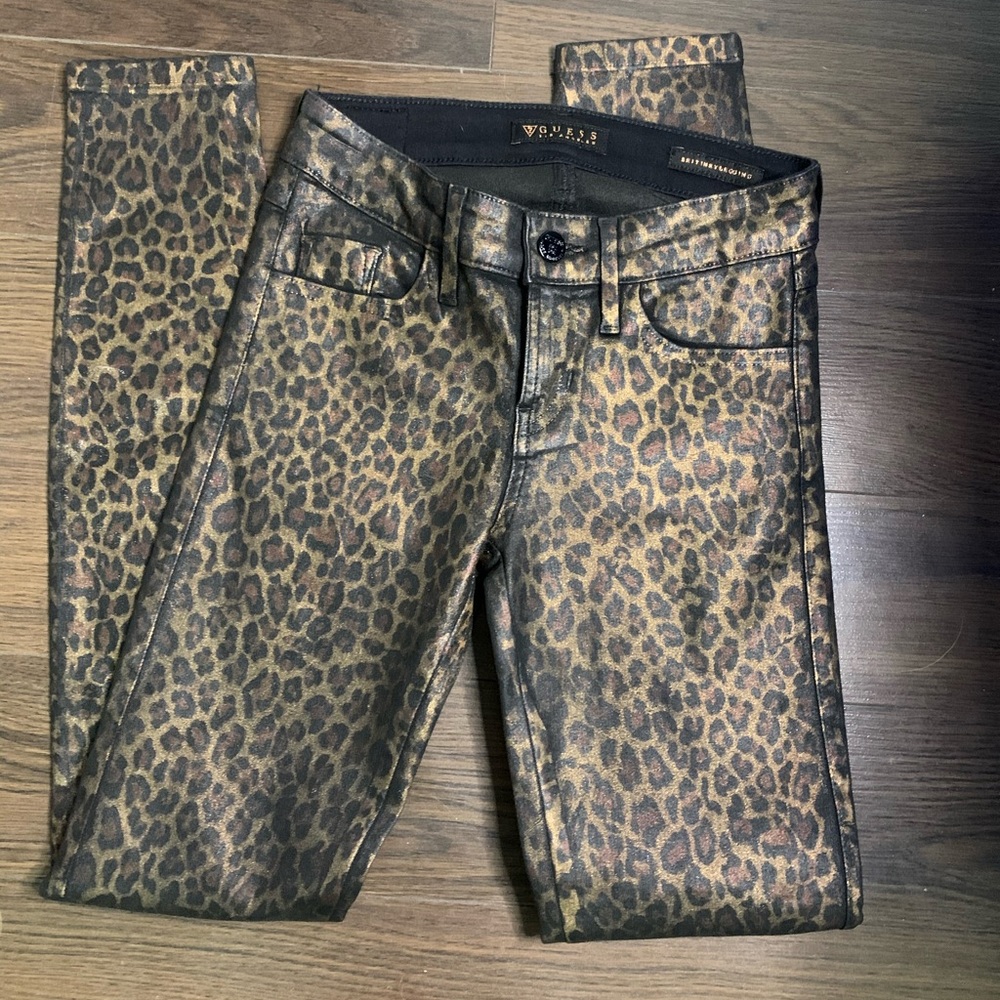 GUESS Cheetah Print Pants